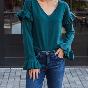 BB Dakota ruffled sweater